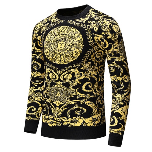 Wholesale Versace Sweaters Long Sleeved For Men #501638 $44.00 USD, Wholesale Quality Replica Versace Sweaters