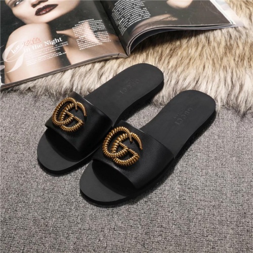 Replica Gucci Fashion Slippers For Women #502966 $60.00 USD for Wholesale