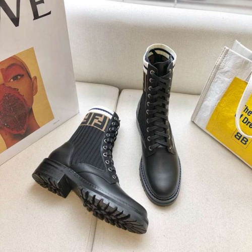 Wholesale Fendi Fashion Boots For Women #526323 $98.00 USD, Wholesale Quality Replica Fendi Fashion Boots