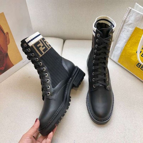 Replica Fendi Fashion Boots For Women #526323 $98.00 USD for Wholesale