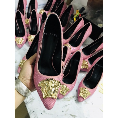 Replica Versace High-Heeled Shoes For Women #528484 $80.00 USD for Wholesale