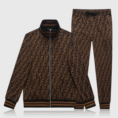 Wholesale Fendi Tracksuits Long Sleeved For Men #529435 $86.00 USD, Wholesale Quality Replica Fendi Tracksuits