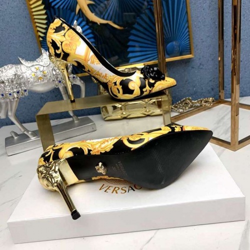 Wholesale Versace High-Heeled Shoes For Women #532451 $82.00 USD, Wholesale Quality Replica Versace High-Heeled Shoes