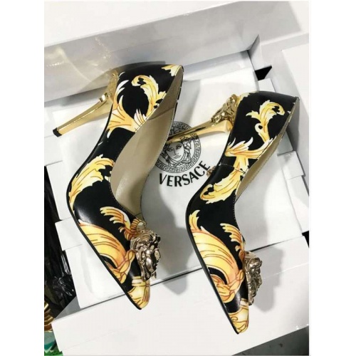 Replica Versace High-Heeled Shoes For Women #532451 $82.00 USD for Wholesale