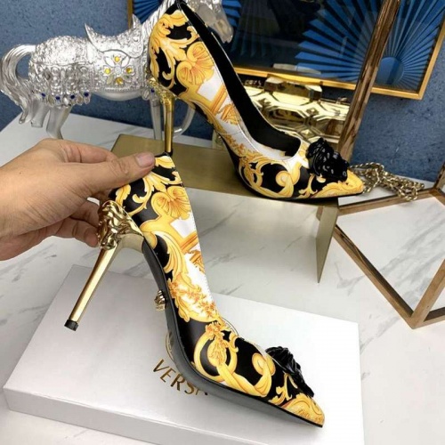 Replica Versace High-Heeled Shoes For Women #532451 $82.00 USD for Wholesale