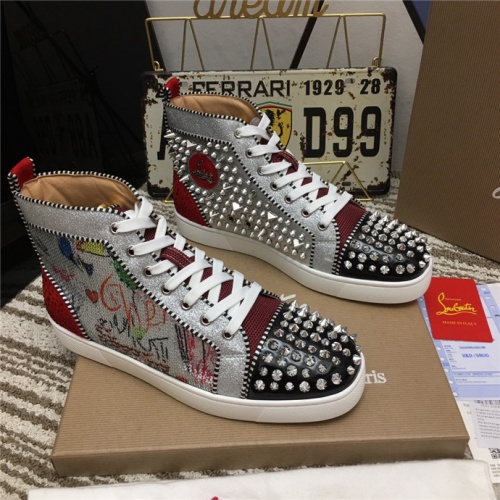 Wholesale Christian Louboutin High Tops Shoes For Men #533183 $96.00 USD, Wholesale Quality Replica Christian Louboutin High Top Shoes