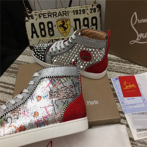 Replica Christian Louboutin High Tops Shoes For Men #533183 $96.00 USD for Wholesale