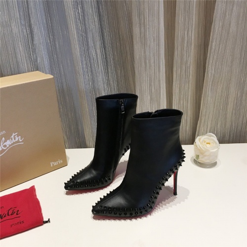 Replica Christian Louboutin Boots For Women #538845 $105.00 USD for Wholesale