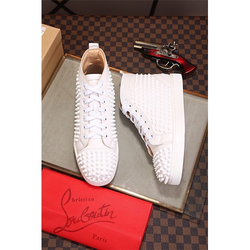 Wholesale Christian Louboutin High Tops Shoes For Men #543649 $82.00 USD, Wholesale Quality Replica Christian Louboutin High Top Shoes