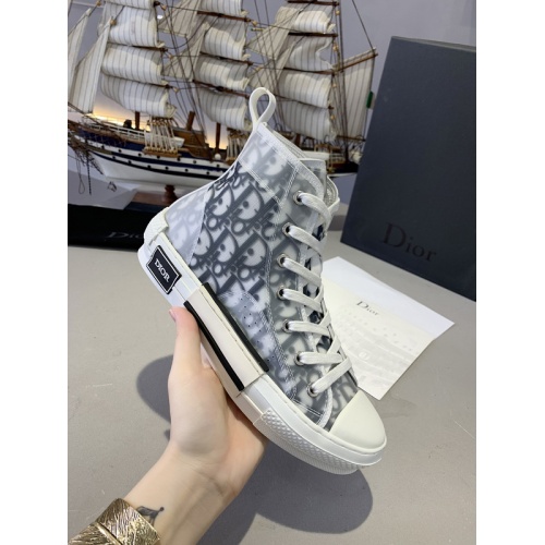 Replica Christian Dior High Tops Shoes For Women #762131 $86.00 USD for Wholesale