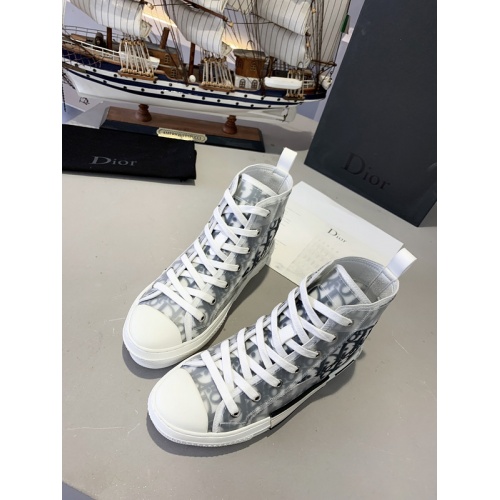 Replica Christian Dior High Tops Shoes For Women #762131 $86.00 USD for Wholesale