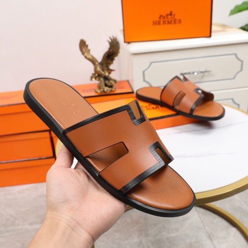Replica Hermes Slippers For Men #769451 $48.00 USD for Wholesale
