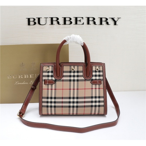 Wholesale Burberry AAA Quality Handbags For Women #780625 $103.00 USD, Wholesale Quality Replica Burberry AAA Handbags