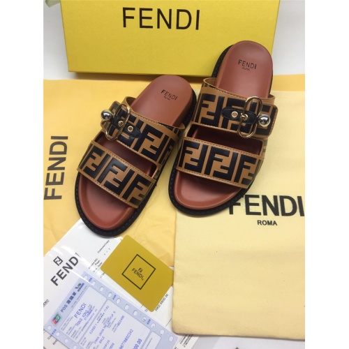 Replica Fendi Slippers For Men #786546 $65.00 USD for Wholesale