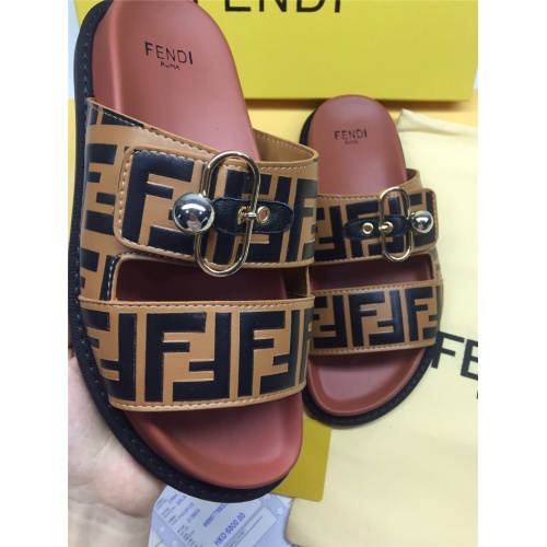 Replica Fendi Slippers For Men #786546 $65.00 USD for Wholesale