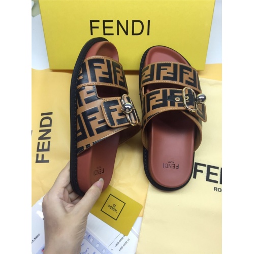 Replica Fendi Slippers For Men #786546 $65.00 USD for Wholesale