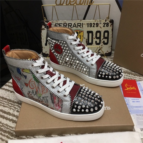 Wholesale Christian Louboutin High Tops Shoes For Men #812834 $92.00 USD, Wholesale Quality Replica Christian Louboutin High Top Shoes