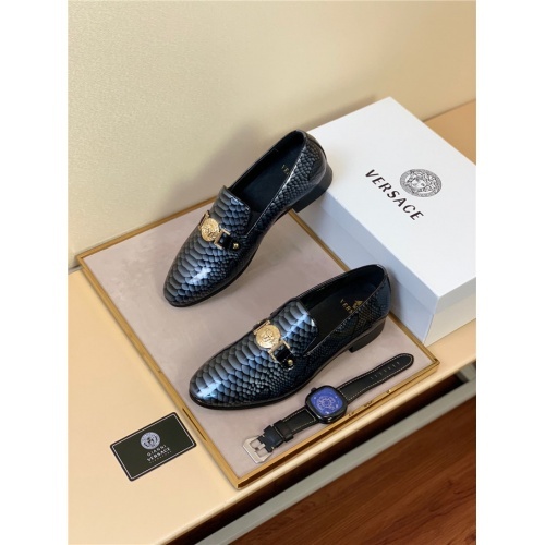 Wholesale Versace Leather Shoes For Men #813586 $68.00 USD, Wholesale Quality Replica Clearance