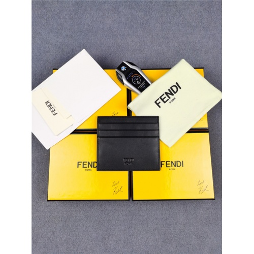 Replica Fendi AAA Man Wallets #818183 $52.00 USD for Wholesale