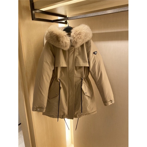 Wholesale Prada Down Feather Coat Long Sleeved For Women #818529 $225.00 USD, Wholesale Quality Replica Prada Down Feather Coat
