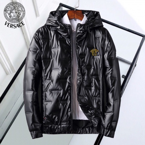 Wholesale Versace Down Coat Long Sleeved For Men #818661 $82.00 USD, Wholesale Quality Replica Versace Down Feather Coat