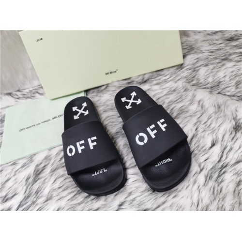 Wholesale Off-White Slippers For Men #819199 $45.00 USD, Wholesale Quality Replica Off-White Slippers