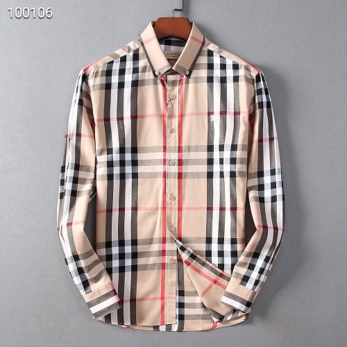 Wholesale Burberry Shirts Long Sleeved For Men #822454 $42.00 USD, Wholesale Quality Replica Burberry Shirts