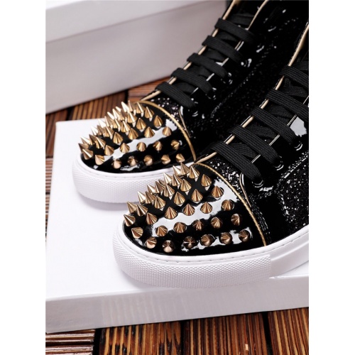 Replica Versace High Tops Shoes For Men #825239 $82.00 USD for Wholesale