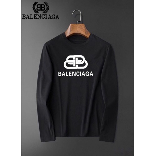 Wholesale Balenciaga T-Shirts Long Sleeved For Men #826381 $34.00 USD, Wholesale Quality Replica Balenciaga T-Shirts