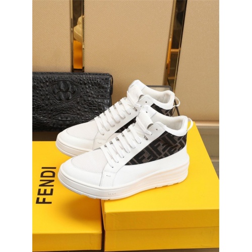 Replica Fendi High Tops Casual Shoes For Men #826705 $88.00 USD for Wholesale