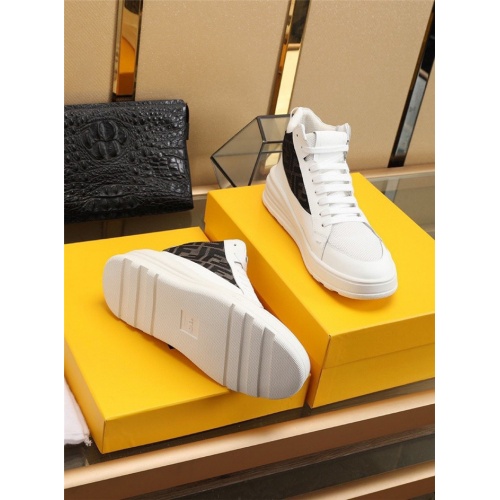 Replica Fendi High Tops Casual Shoes For Men #826705 $88.00 USD for Wholesale