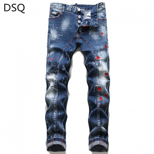 Wholesale Dsquared Jeans For Men #829273 $48.00 USD, Wholesale Quality Replica Dsquared Jeans