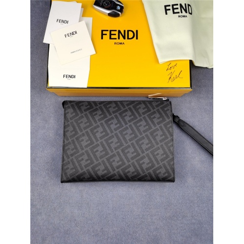 Replica Fendi AAA Man Wallets #832435 $132.00 USD for Wholesale