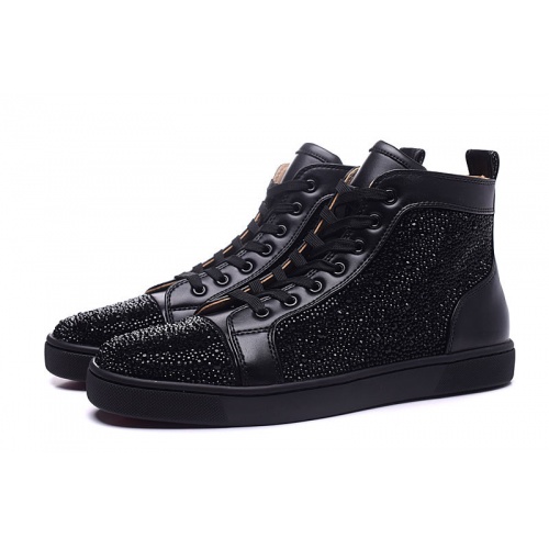 Replica Christian Louboutin High Tops Shoes For Men #833435 $98.00 USD for Wholesale