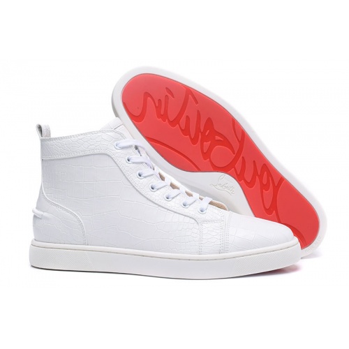 Wholesale Christian Louboutin High Tops Shoes For Men #833445 $96.00 USD, Wholesale Quality Replica Christian Louboutin High Top Shoes