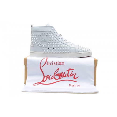 Replica Christian Louboutin High Tops Shoes For Men #833455 $98.00 USD for Wholesale