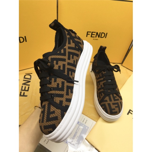 Replica Fendi Casual Shoes For Women #833995 $82.00 USD for Wholesale