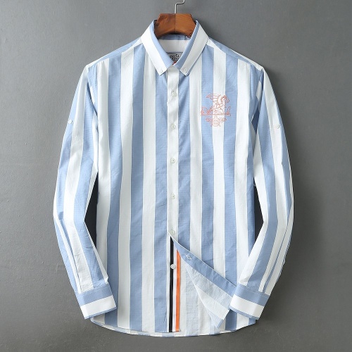 Wholesale Hermes Shirts Long Sleeved For Men #847166 $39.00 USD, Wholesale Quality Replica Hermes Shirts