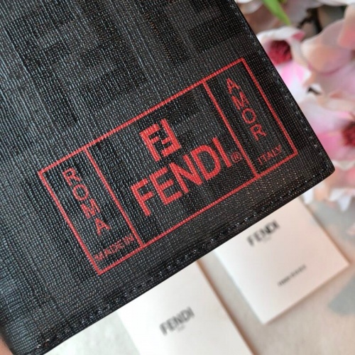 Replica Fendi AAA Man Wallets #853398 $60.00 USD for Wholesale