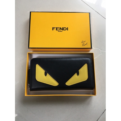 Wholesale Fendi AAA Man Wallets #853417 $60.00 USD, Wholesale Quality Replica Fendi AAA Man Wallets