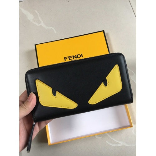 Replica Fendi AAA Man Wallets #853417 $60.00 USD for Wholesale