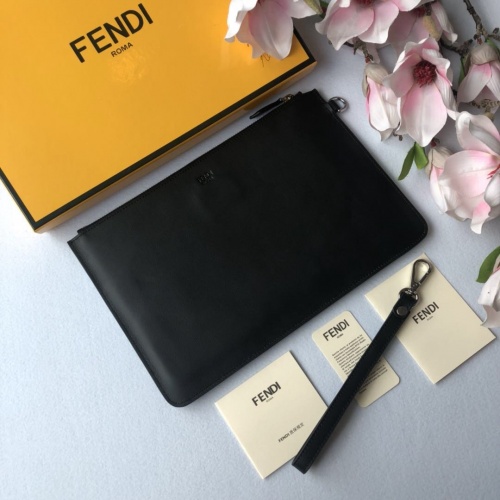 Replica Fendi AAA Man Wallets #855744 $72.00 USD for Wholesale