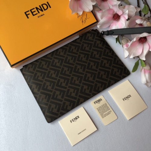 Replica Fendi AAA Man Wallets #855747 $72.00 USD for Wholesale