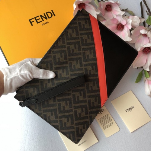 Replica Fendi AAA Man Wallets #855747 $72.00 USD for Wholesale