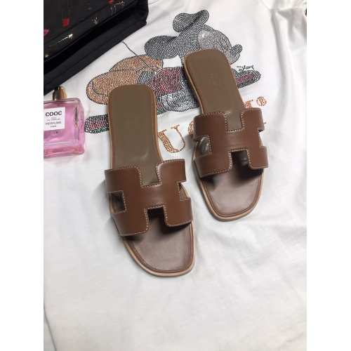 Wholesale Hermes Slippers For Women #857785 $52.00 USD, Wholesale Quality Replica Hermes Slippers