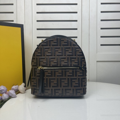 Wholesale Fendi AAA Quality Backpacks For Women #858696 $140.00 USD, Wholesale Quality Replica Fendi AAA Quality Backpacks