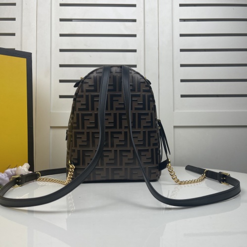 Replica Fendi AAA Quality Backpacks For Women #858696 $140.00 USD for Wholesale