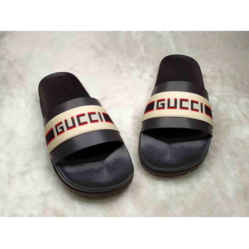 Wholesale Gucci Slippers For Men #861235 $40.00 USD, Wholesale Quality Replica Gucci Slippers