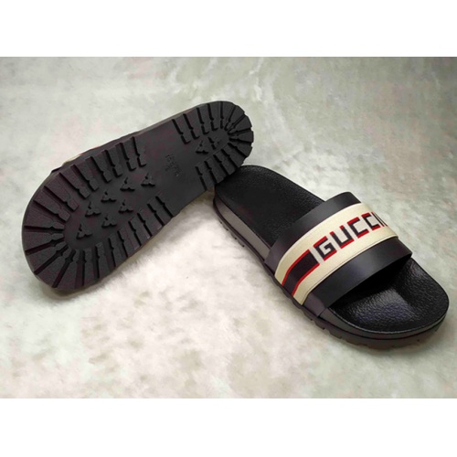 Replica Gucci Slippers For Men #861235 $40.00 USD for Wholesale