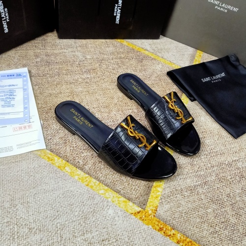 Wholesale Yves Saint Laurent YSL Slippers For Women #865657 $50.00 USD, Wholesale Quality Replica Yves Saint Laurent YSL Slippers